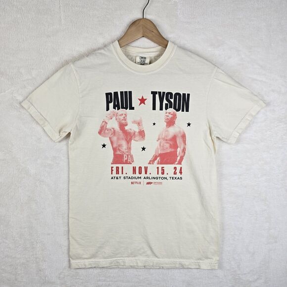 Jake Paul vs Mike Tyson Boxing Match Tee Shirt Size Small MvP Promo 11.15.24 - Picture 2 of 7
